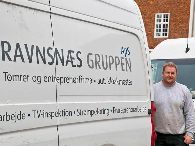 Ravnsnæs gruppen varevogn - Årets Kloakfirma 2019